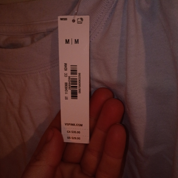 PINK Victoria's Secret Sky Blue Tee - Picture 2 of 4